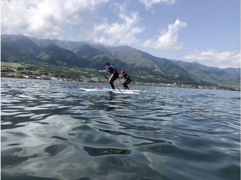 [Shiga ·Biwa lake】 Rental SUP improvement course (for experienced people) in beautiful Lake Biwa Wani Base of waterの紹介画像