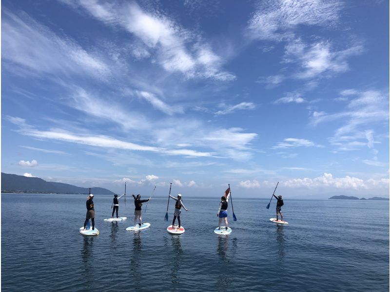 [Shiga ·Biwa lake】 Rental SUP improvement course (for experienced people) in beautiful Lake Biwa Wani Base of waterの紹介画像
