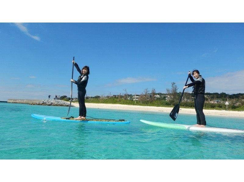 【沖縄・美ら海水族館近く】サップ・ SUP体験コース☆貸切・ガイド付き☆きれいな天然ビーチで水上散歩☆高画質！GoPro動画プレゼントの紹介画像