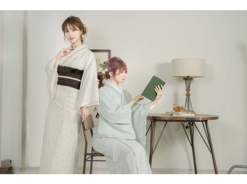 [Kyoto/Kyoto Station] Spring sale underway! Kimono set, hair set, and dressing plan included! Free umbrella rental on rainy days♪の紹介画像