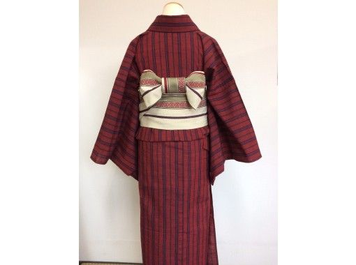 福島 会津 着物レンタルで城下町散策 会津木綿 セット 男女あり アクティビティジャパン