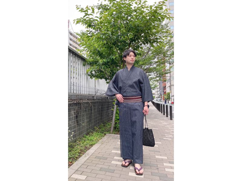 [Tokyo Gotanda] Male only! Let's go out smartly in the hot summer! Yukata Rental * No additional fee is required to return the next day!の紹介画像