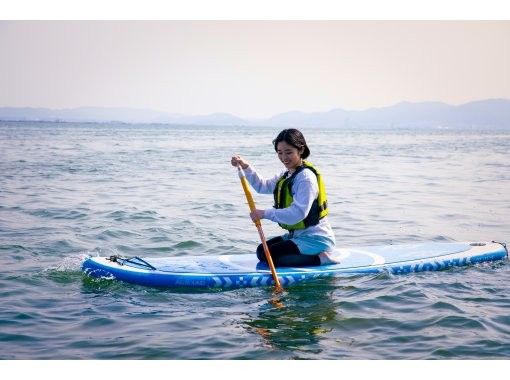 【滋賀・大津・琵琶湖】琵琶湖でSUP(サップ)体験！清潔な施設で一日ゆっくりお過ごし頂けます♪初心者の方大歓迎！<京都駅から電車で15分＞