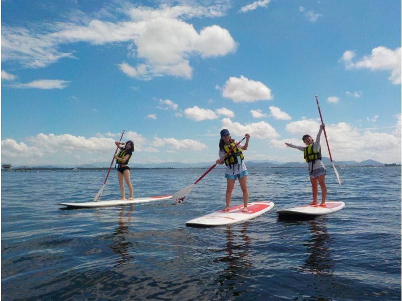 [Shiga/Otsu/Lake Biwa] Experience SUP at Lake Biwa! You can spend the day slowly in a clean facility ♪ Beginners are welcome! <15 minutes by train from Kyoto Station>の紹介画像