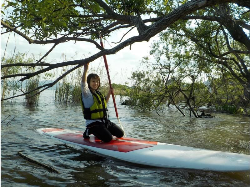 [Shiga/Otsu/Lake Biwa] Experience SUP at Lake Biwa! You can spend the day slowly in a clean facility ♪ Beginners are welcome! <15 minutes by train from Kyoto Station>の紹介画像