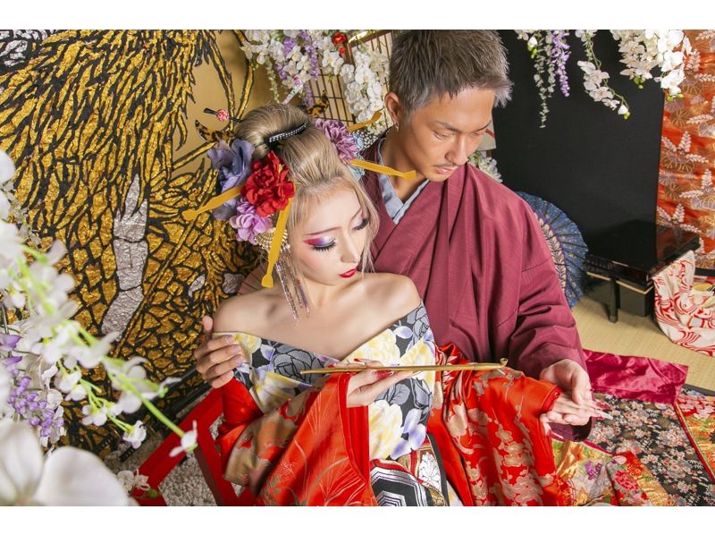 [10 minutes walk from Kiyomizu-dera Temple] Get a special deal on a geisha experience for a limited time only! Click for details ▷ Geisha couple plan ♪ Siblings and parents and children can also experience it! (From 1.5 hours per group)の紹介画像