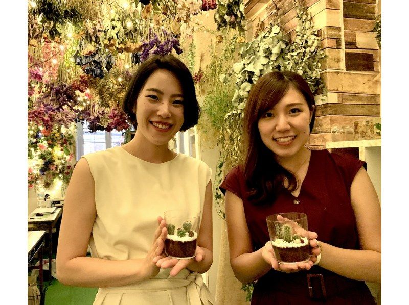 【大阪・心斎橋】子供から大人まで楽しめるミニサボテン・多肉植物の寄せ植え体験！の紹介画像