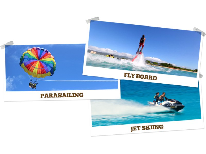 【Okinawa · Ginowan】 Fly board & Parasailing a great deals set plan!の紹介画像