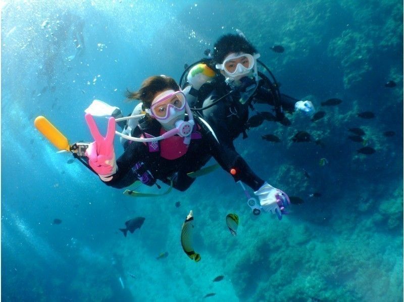  [Onna village, Chatan] [ Okinawa ·Blue Grotto Diving & Parasailing 【Set course greatly Sale Being implemented !! の紹介画像