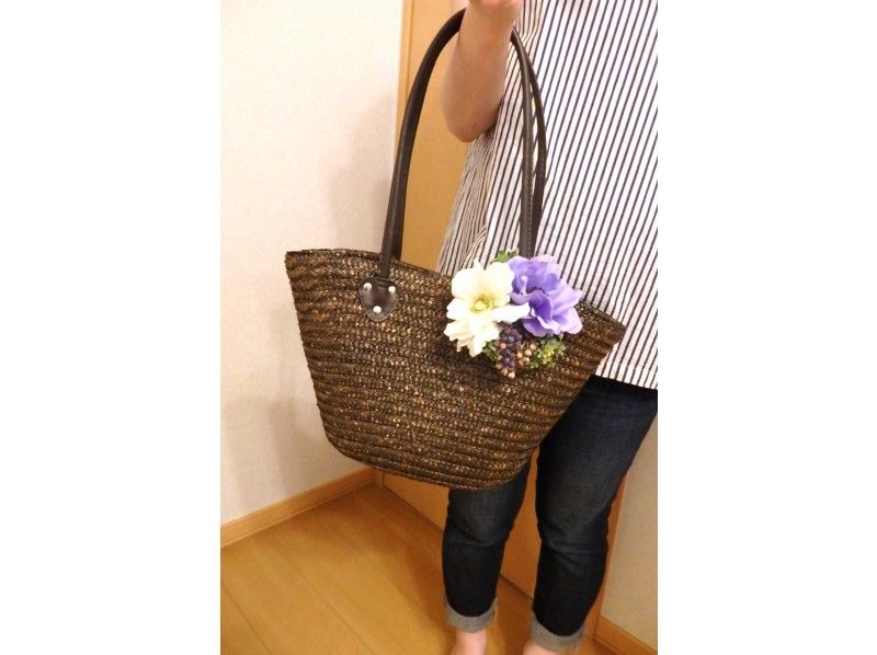 [Kanagawa / Yokohama] For a summer outing! Artificial Flower "Making Basket Bag" Tea Time & With a shuttle bus!の紹介画像