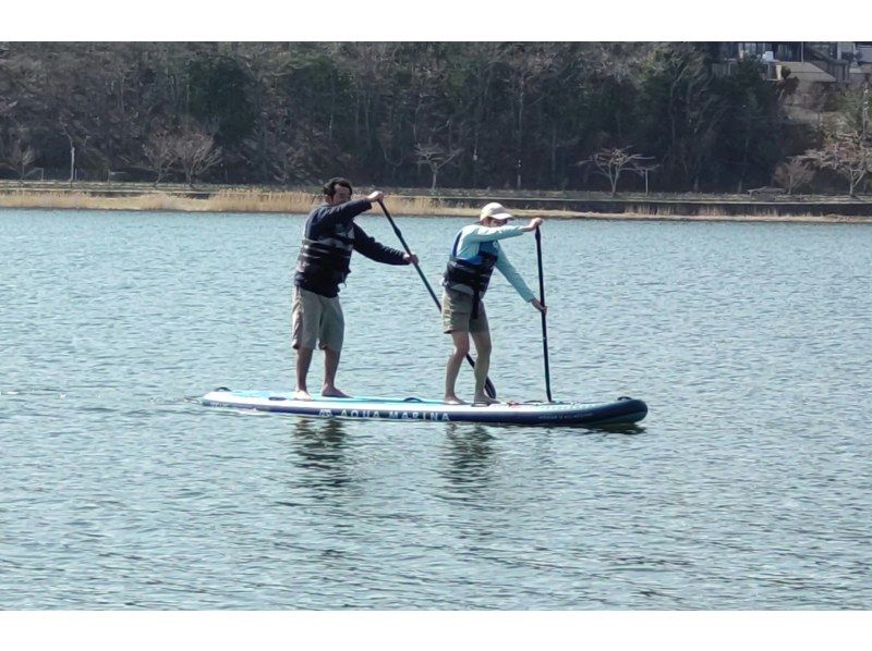[Yamanashi / Lake Yamanaka] Tandem SUP for 2 adults ☆ No swimsuit OKの紹介画像