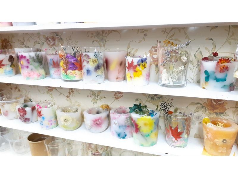 [Aichi/Nagoya Station 5 minutes] "Botanical Candle Experience" Making authentic candles filled with dried flowers! Cute semi-transparency!の紹介画像
