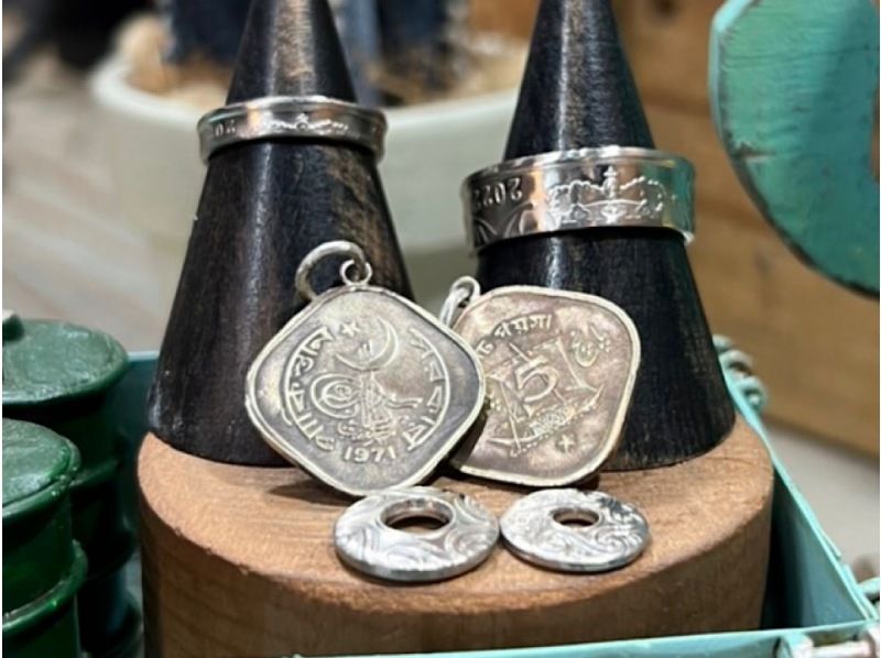 [Nara/Tenri] Experience making two items, a ring and a pendant, with two coins! Reservations accepted up to 1 hour before the day of the event and take-home available on the dayの紹介画像