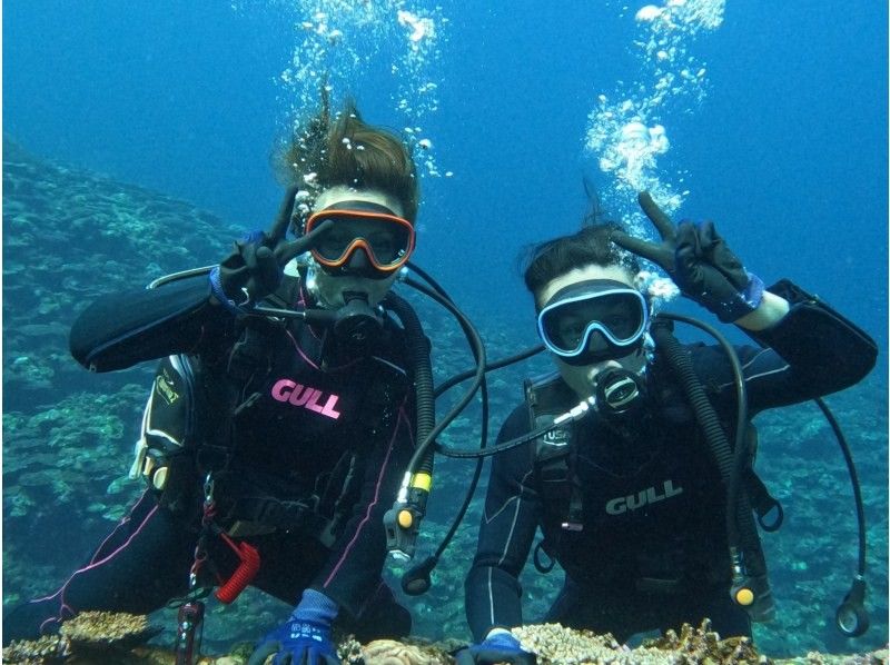 感動120％！マンタとウミガメ体験ダイビング！10才からOK（2ダイブ・約2〜3時間）★☆予約特典プレゼント付き！★☆の紹介画像