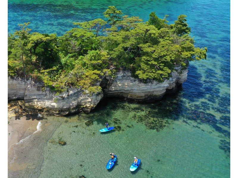 【松島/半日】日本三景＆世界で最も美しい湾クラブ加盟！人気No.1松島湾SUP体験【写真データ/備品レンタル無料】の紹介画像