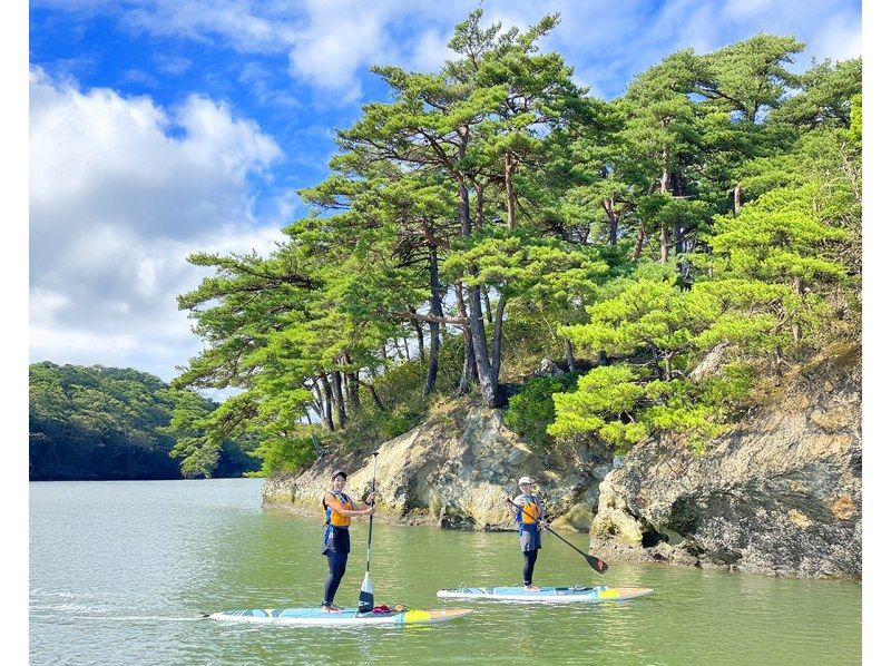 【松島/半日】日本三景＆世界で最も美しい湾クラブ加盟！人気No.1松島湾SUP体験【写真データ/備品レンタル無料】の紹介画像