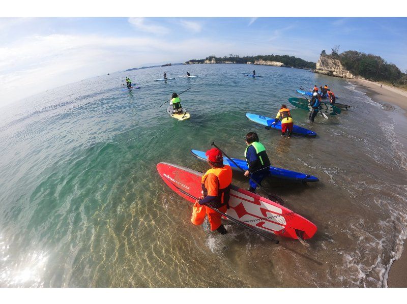 【宮城・松島・SUP・経験者】楽しく漕いでレベルアップ半日コース（GoPro・一眼・ドローン撮影付き）ファミリー・カップル・女性におススメ