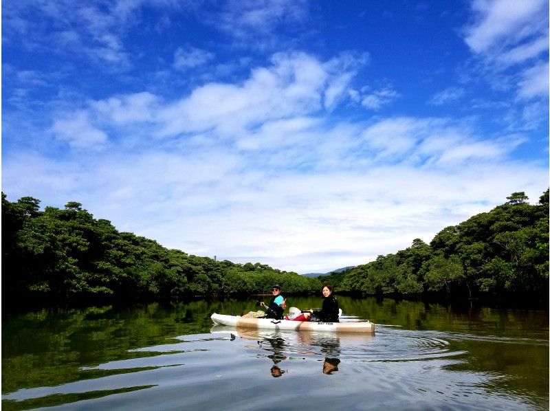 【地域クーポン利用可】大自然でゆったりと！宮良川マングローブカヌー3時間！亜熱帯の森トレッキング付きの紹介画像
