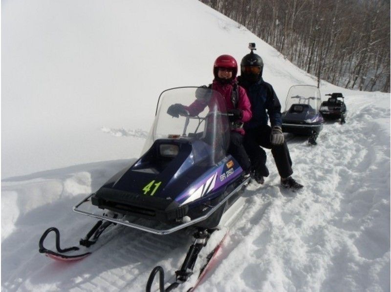 【 北海道 ·富良野】 机动雪橇体验！ ！ ★10公里的路线★の紹介画像