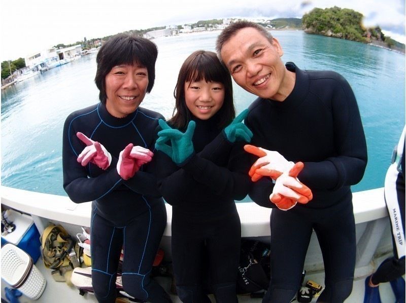 【沖繩·恩納村】★8歲·9歲OK★Chibiko魚體驗潛水！與孩子和家人一起挑戰潛水！の紹介画像