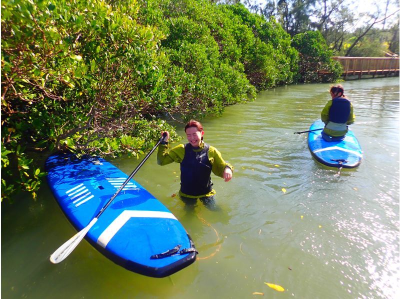 [沖縄&middot;Bonbunshigawa]在亞熱帶河流的SUP免費叢林巡航☆冬天的衣服租賃★11月〜僅限四月★の紹介画像