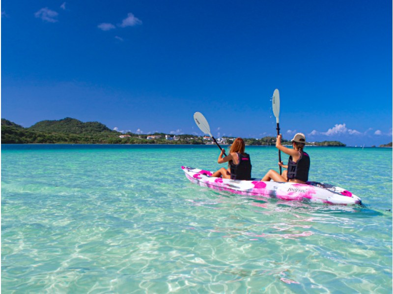 [Ishigaki Island/1 day] If you're not sure what to do, try this! The two most popular things to do in Ishigaki Island! Kabira Bay SUP/canoeing & Blue Cave snorkeling ★Look for sea turtles★Free photos★SALE!の紹介画像