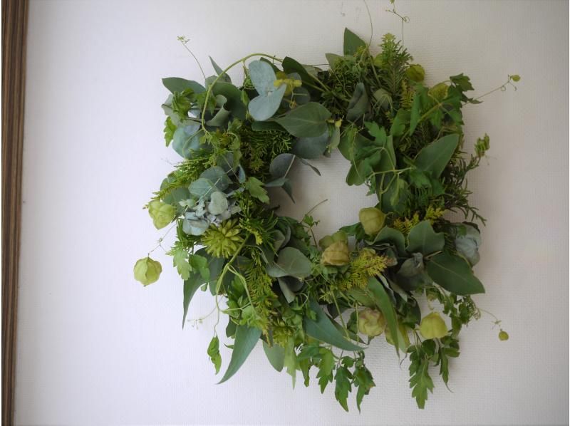 [Aichi/Nagoya size options available] Christmas wreath lesson (*Seasonal green wreath from January to October) lessonの紹介画像