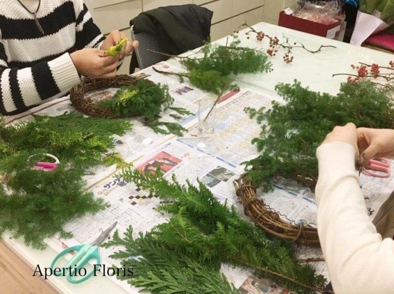 [Aichi/Nagoya - Sizes available] Christmas Wreath (Seasonal Green Wreath from January to October) Lessonの紹介画像