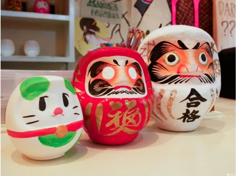 [Tokyo Asakusa] Colon and cute Daruma painting experience! Children and family together!の紹介画像