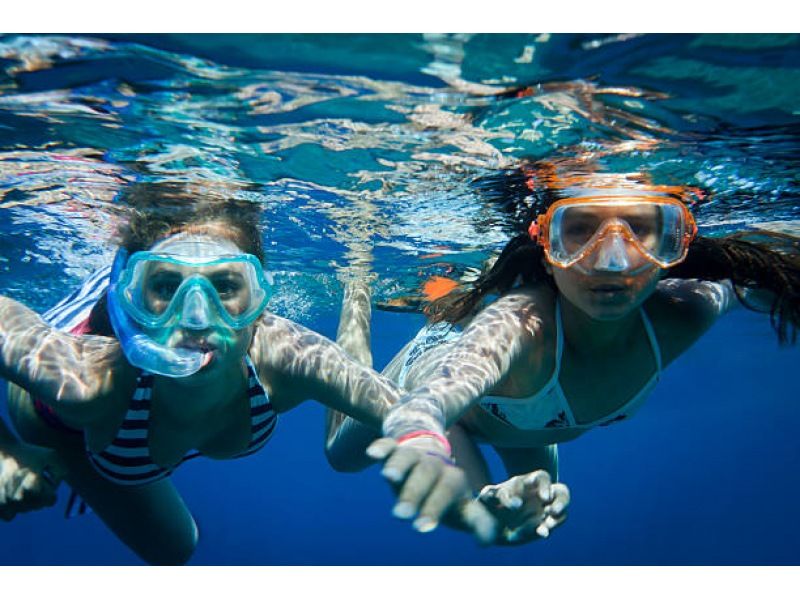 『水中世界を覗いてみよう！本格的スノーケリングプログラム！家族やカップル、お友達と！