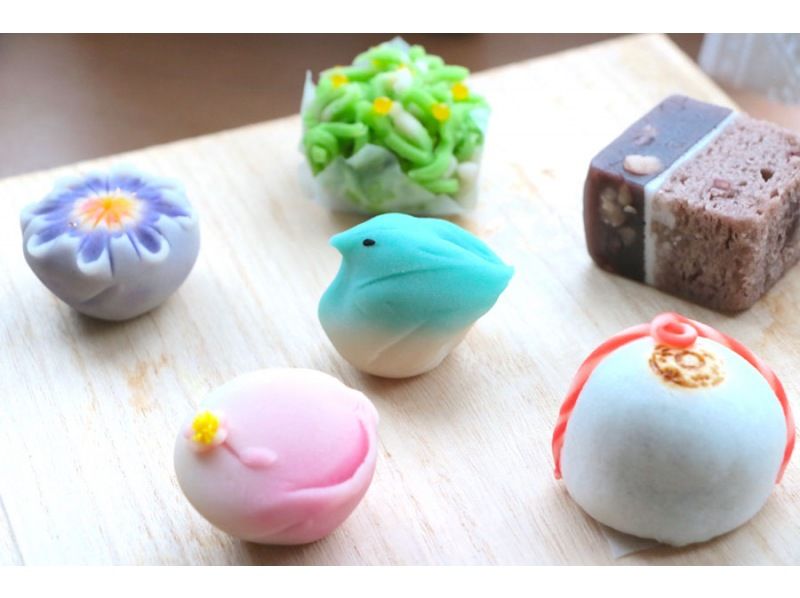 Japanese sweets making image