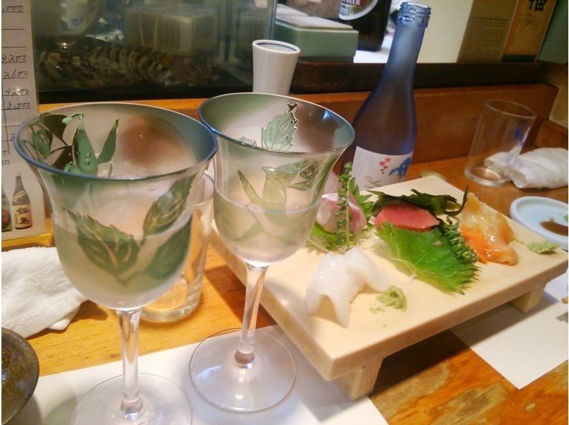 【浅草橋1分】おしゃれに乾杯！手作りのワイングラスで飲むお酒はおいしい・・（パープルorグリーン限定）