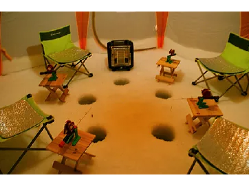 【南富良野】氷上ワカサギ釣り・ナイトコース ＜現地集合：道の駅 南ふらの＞ 車でお越しの方限定！ワカサギ天ぷらの試食あり！日本語対応のみ！の紹介画像