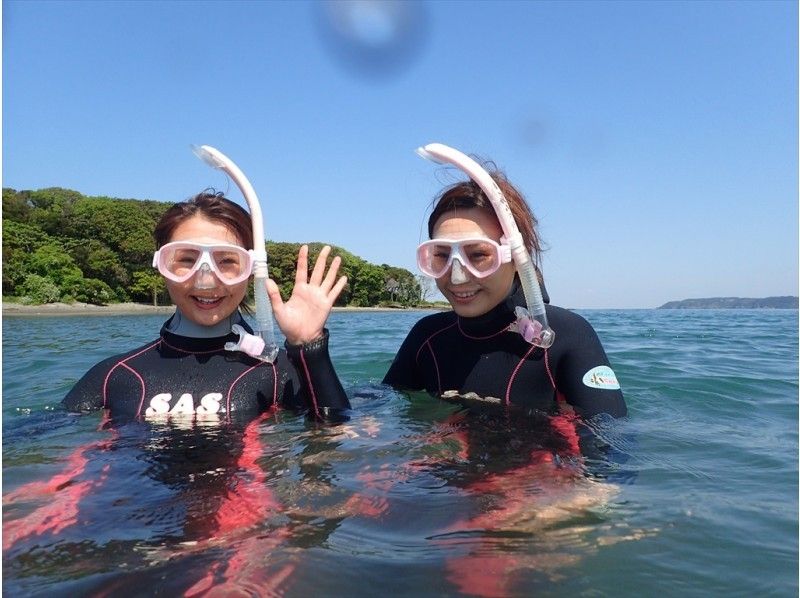 [치바· 오 키노 시마 섬] 다테야마의 바다를 만끽! 스킨다이빙체험の紹介画像