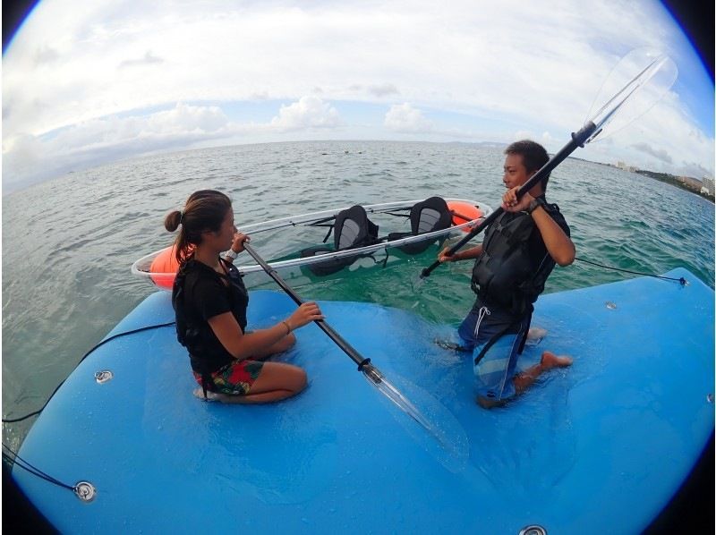 【沖縄県恩納村】クリアカヤック！Gopro無料レンタル付＆豪華8大無料特典付の紹介画像