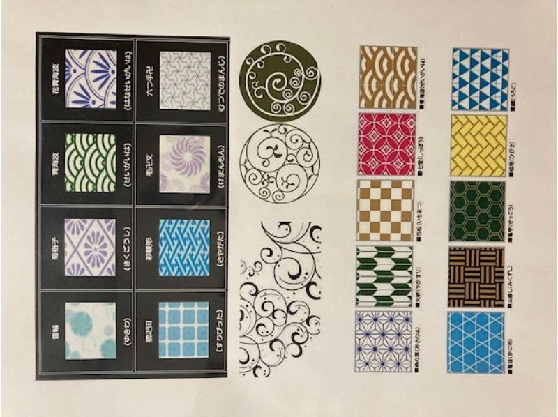 【大阪・西天下茶屋・参加型アート制作】立体オブジェに江戸小紋柄を描く体験（お車でお持ち帰り可能）の紹介画像
