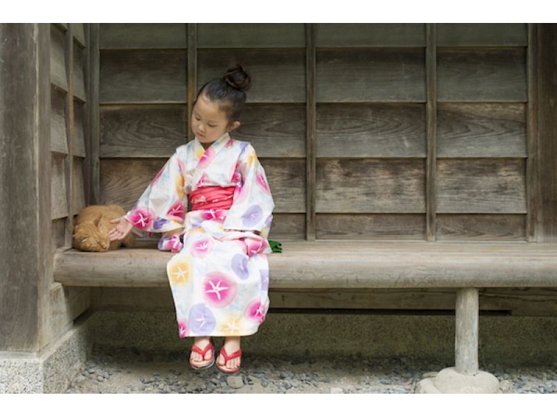 [Kyoto, Shijo Station] Walk around Kyoto in a rental kimono (Yukata in summer) with classic pattern!