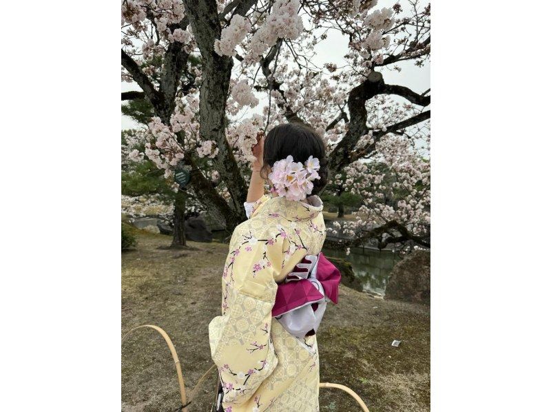 【京都・四条大宮】ここでしか体験できない♪ヘアーアクセサリーつけ放題‼着物レンタルお出かけコースの紹介画像