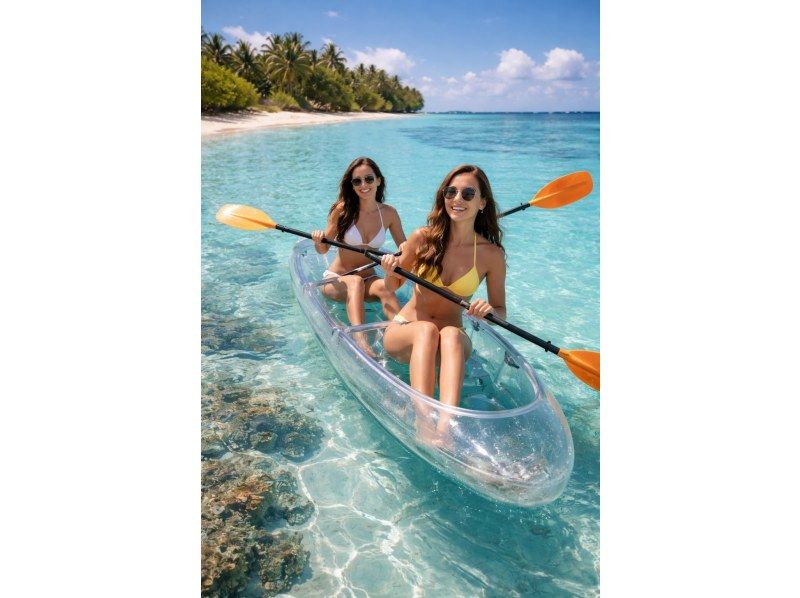 【沖縄県恩納村】青の洞窟に行くシュノーケリング＆クリアカヤックボートセットの紹介画像