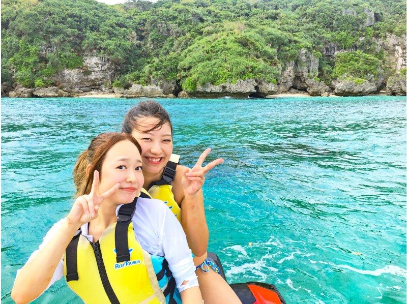 [Okinawa / Kouri Island] Experience with a secure charter for each group! Easy marine experience ♪ Classic jet ski 15-minute planの紹介画像