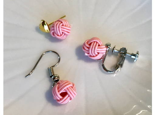 水引アクセサリー作り体験 玉結びのイヤリング ピアス アクティビティジャパン 水引アクセサリー作り体験 玉結びのイヤリング ピアス アクティビティジャパン