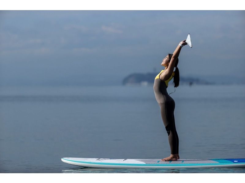 [Shonan ・ Dumpling ・ SUP Yoga 】 Body up on the sea while feeling the wind and waves! Hot topic SUP Yogaの紹介画像