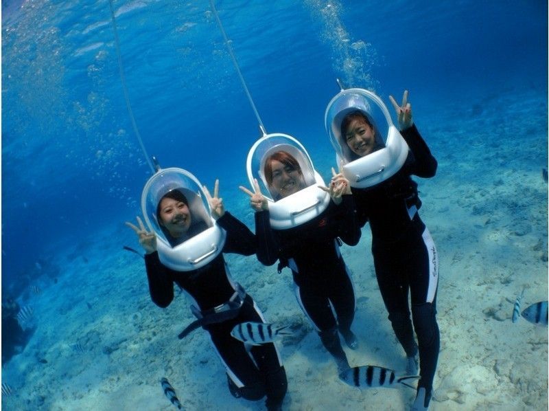 [Onna Village, Okinawa] Sea walk & clear kayak set plan for those who can't swim or don't like water!の紹介画像