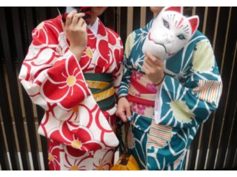 【京都・祇園】いつもと違う気分ではんなり街歩き♪手ぶらでOK！着物レンタルプランの紹介画像