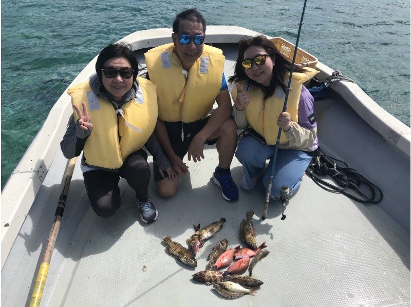 [3 minutes by car from Okinawa Churaumi Aquarium] Private charter boat fishing for one group, 3 hours of satisfying fun plan ♪ ♪の紹介画像