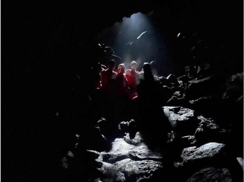 【山梨県・ケイビング】青木ヶ原樹海　森の散策と溶岩洞窟探検ツアーの紹介画像