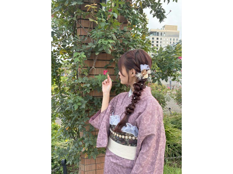 [Yokohama/Minato Mirai] ★Kimono set & hair set & dressing included plan! Free umbrella rental on rainy days♪の紹介画像