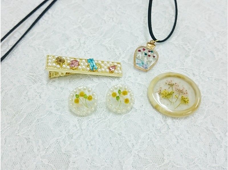 【レジン♡お花のアクセサリー】お花と一緒にお出掛けしよう！人数割引有・お一人参加OKの紹介画像