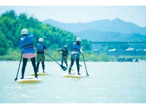 【岐阜木曽川／写真付】のんびりサップで水上散歩。2kmの川下り体験。初心者OK「SUPクルージング」