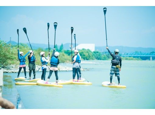 【岐阜木曽川／写真付】のんびりサップで水上散歩。2kmの川下り体験。初心者OK「SUPクルージング」